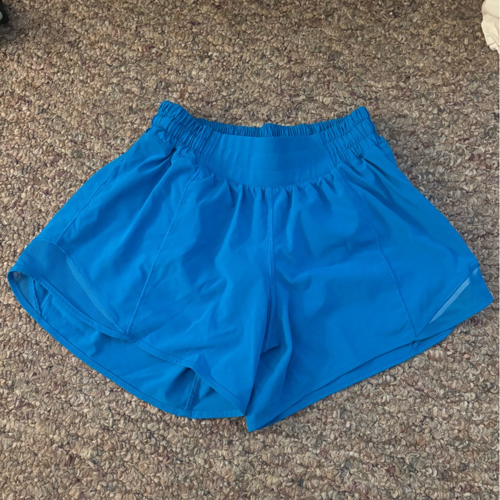 Blue Lululemon Hotty Hot Shorts